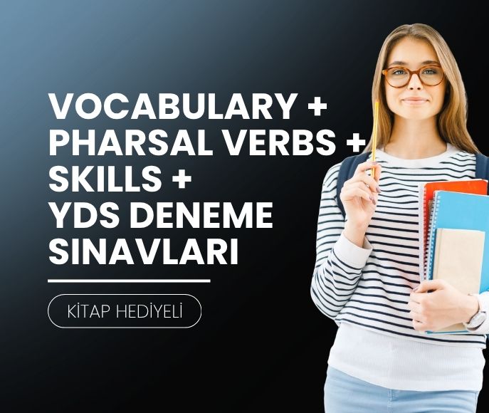 Vocabulary + Phrasal Verbs + Skills + YDS Deneme Sınavları (Kitap Hediyeli)