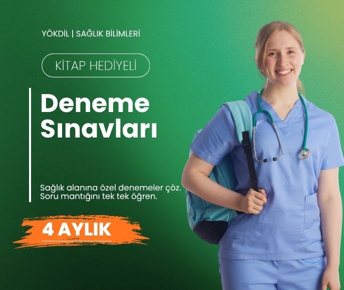 YÖKDİL SAĞLIK BİLİMLERİ Deneme Sınavları - Kitap Hediyeli (4 Aylık)