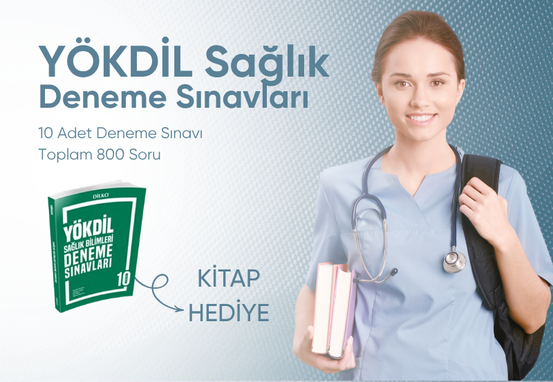 YÖKDİL SAĞLIK BİLİMLERİ Deneme Sınavları - Kitap Hediyeli